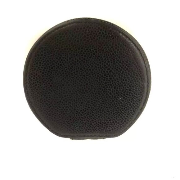 $1695 Authentic CHANEL Made in ITALY CC Logo Caviar Skin Black Jewelry Case - Picture 7 of 12